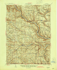 Woodhull New York Historical topographic map, 1:62500 scale, 15 X 15 Minute, Year 1926