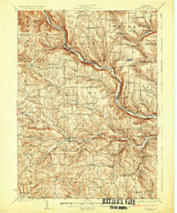 Woodhull New York Historical topographic map, 1:62500 scale, 15 X 15 Minute, Year 1926