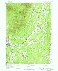 Woodstock New York Historical topographic map, 1:24000 scale, 7.5 X 7.5 Minute, Year 1945