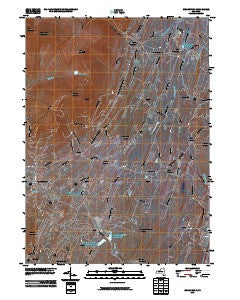 Woodstock New York Historical topographic map, 1:24000 scale, 7.5 X 7.5 Minute, Year 2010