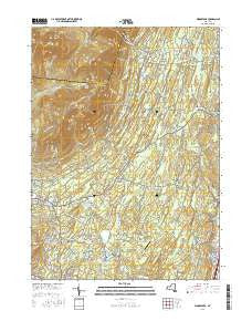 Woodstock New York Current topographic map, 1:24000 scale, 7.5 X 7.5 Minute, Year 2016