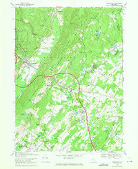Wurtsboro New York Historical topographic map, 1:24000 scale, 7.5 X 7.5 Minute, Year 1969