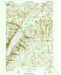 Wyoming New York Historical topographic map, 1:24000 scale, 7.5 X 7.5 Minute, Year 1951