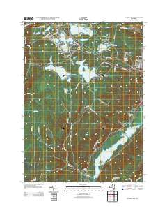 Yankee Lake New York Historical topographic map, 1:24000 scale, 7.5 X 7.5 Minute, Year 2013