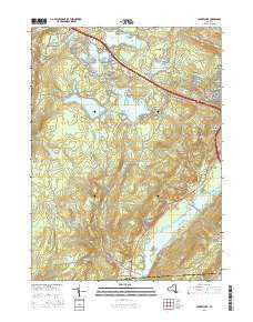 Yankee Lake New York Current topographic map, 1:24000 scale, 7.5 X 7.5 Minute, Year 2016