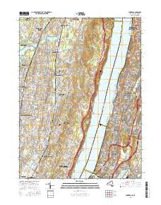 Yonkers New York Current topographic map, 1:24000 scale, 7.5 X 7.5 Minute, Year 2016