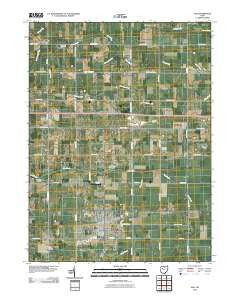 Ada Ohio Historical topographic map, 1:24000 scale, 7.5 X 7.5 Minute, Year 2010