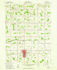 Ada Ohio Historical topographic map, 1:24000 scale, 7.5 X 7.5 Minute, Year 1961