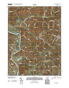Adamsville Ohio Historical topographic map, 1:24000 scale, 7.5 X 7.5 Minute, Year 2010
