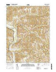 Adamsville Ohio Current topographic map, 1:24000 scale, 7.5 X 7.5 Minute, Year 2016
