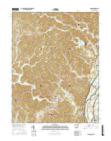 Addison Ohio Current topographic map, 1:24000 scale, 7.5 X 7.5 Minute, Year 2016