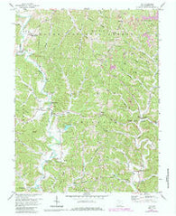 Aid Ohio Historical topographic map, 1:24000 scale, 7.5 X 7.5 Minute, Year 1972
