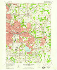 Akron East Ohio Historical topographic map, 1:24000 scale, 7.5 X 7.5 Minute, Year 1958