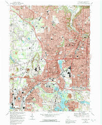 Akron West Ohio Historical topographic map, 1:24000 scale, 7.5 X 7.5 Minute, Year 1967
