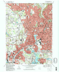 Akron West Ohio Historical topographic map, 1:24000 scale, 7.5 X 7.5 Minute, Year 1994