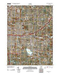 Akron East Ohio Historical topographic map, 1:24000 scale, 7.5 X 7.5 Minute, Year 2010