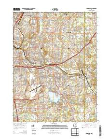 Akron East Ohio Historical topographic map, 1:24000 scale, 7.5 X 7.5 Minute, Year 2013
