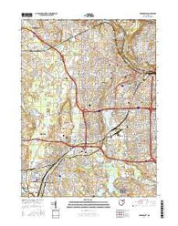Akron West Ohio Current topographic map, 1:24000 scale, 7.5 X 7.5 Minute, Year 2016