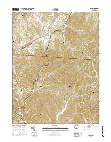 Albany Ohio Current topographic map, 1:24000 scale, 7.5 X 7.5 Minute, Year 2016