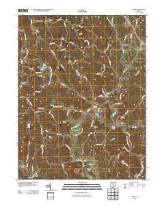 Alfred Ohio Historical topographic map, 1:24000 scale, 7.5 X 7.5 Minute, Year 2010