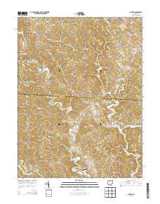 Alfred Ohio Historical topographic map, 1:24000 scale, 7.5 X 7.5 Minute, Year 2013