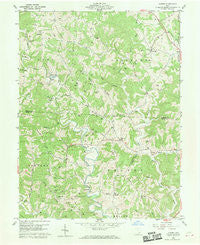 Alfred Ohio Historical topographic map, 1:24000 scale, 7.5 X 7.5 Minute, Year 1960