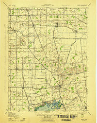 Alger Ohio Historical topographic map, 1:62500 scale, 15 X 15 Minute, Year 1943