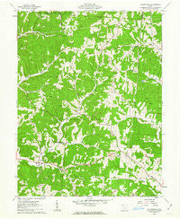 Allensville Ohio Historical topographic map, 1:24000 scale, 7.5 X 7.5 Minute, Year 1961