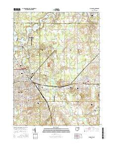Alliance Ohio Current topographic map, 1:24000 scale, 7.5 X 7.5 Minute, Year 2016