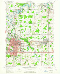Alliance Ohio Historical topographic map, 1:24000 scale, 7.5 X 7.5 Minute, Year 1952
