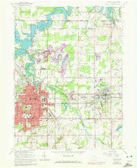 Alliance Ohio Historical topographic map, 1:24000 scale, 7.5 X 7.5 Minute, Year 1966