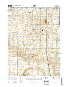 Alvada Ohio Historical topographic map, 1:24000 scale, 7.5 X 7.5 Minute, Year 2013