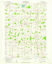 Alvada Ohio Historical topographic map, 1:24000 scale, 7.5 X 7.5 Minute, Year 1960