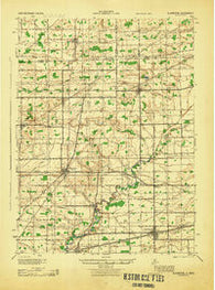 Alvordton Ohio Historical topographic map, 1:62500 scale, 15 X 15 Minute, Year 1944