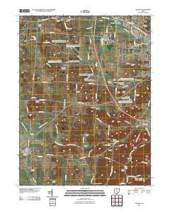 Amanda Ohio Historical topographic map, 1:24000 scale, 7.5 X 7.5 Minute, Year 2010