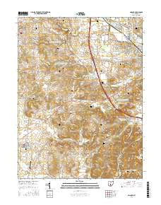 Amanda Ohio Current topographic map, 1:24000 scale, 7.5 X 7.5 Minute, Year 2016