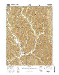 Amesville Ohio Current topographic map, 1:24000 scale, 7.5 X 7.5 Minute, Year 2016