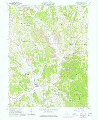 Amesville Ohio Historical topographic map, 1:24000 scale, 7.5 X 7.5 Minute, Year 1960