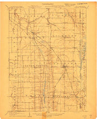 Andover Ohio Historical topographic map, 1:62500 scale, 15 X 15 Minute, Year 1907