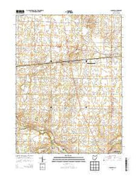 Ansonia Ohio Historical topographic map, 1:24000 scale, 7.5 X 7.5 Minute, Year 2013
