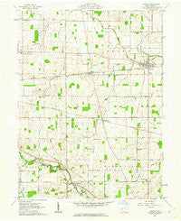 Ansonia Ohio Historical topographic map, 1:24000 scale, 7.5 X 7.5 Minute, Year 1961