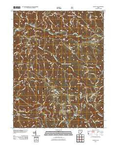 Antioch Ohio Historical topographic map, 1:24000 scale, 7.5 X 7.5 Minute, Year 2011