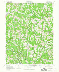 Antioch Ohio Historical topographic map, 1:24000 scale, 7.5 X 7.5 Minute, Year 1960