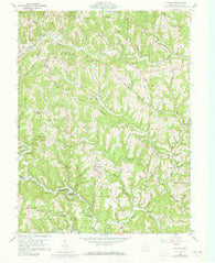Antioch Ohio Historical topographic map, 1:24000 scale, 7.5 X 7.5 Minute, Year 1960