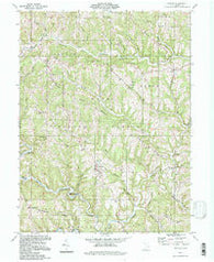 Antioch Ohio Historical topographic map, 1:24000 scale, 7.5 X 7.5 Minute, Year 1994