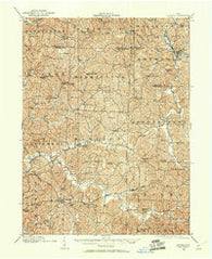 Antrim Ohio Historical topographic map, 1:62500 scale, 15 X 15 Minute, Year 1909