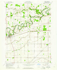 Antwerp Ohio Historical topographic map, 1:24000 scale, 7.5 X 7.5 Minute, Year 1960