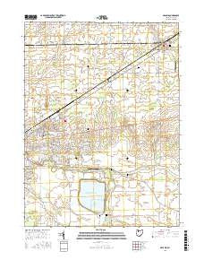 Arcadia Ohio Current topographic map, 1:24000 scale, 7.5 X 7.5 Minute, Year 2016