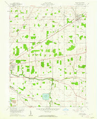 Arcadia Ohio Historical topographic map, 1:24000 scale, 7.5 X 7.5 Minute, Year 1960