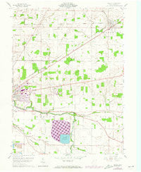 Arcadia Ohio Historical topographic map, 1:24000 scale, 7.5 X 7.5 Minute, Year 1960
